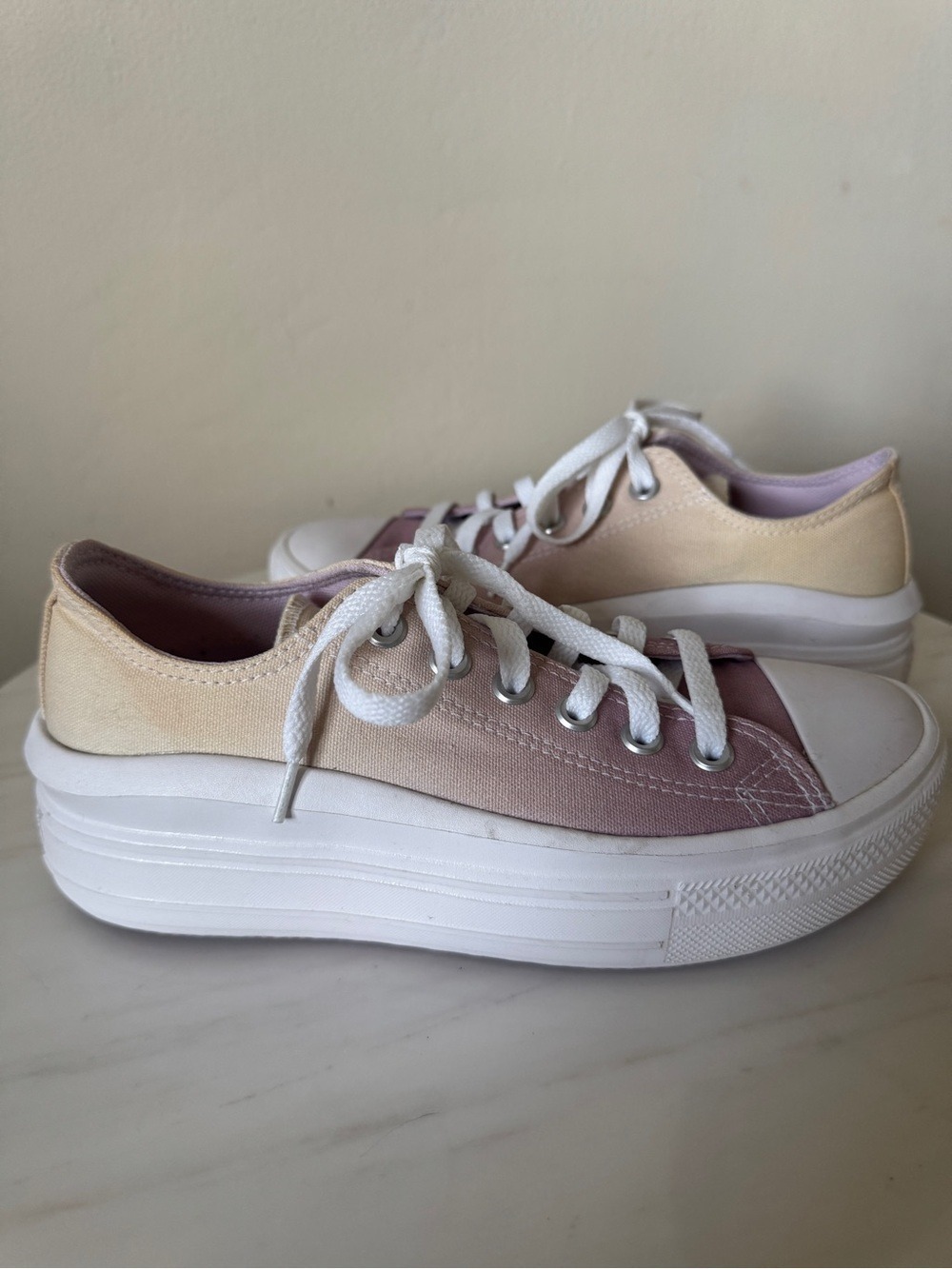 Converse Chuck Taylor All Star Move Platform, Ombré Pink, Size 7